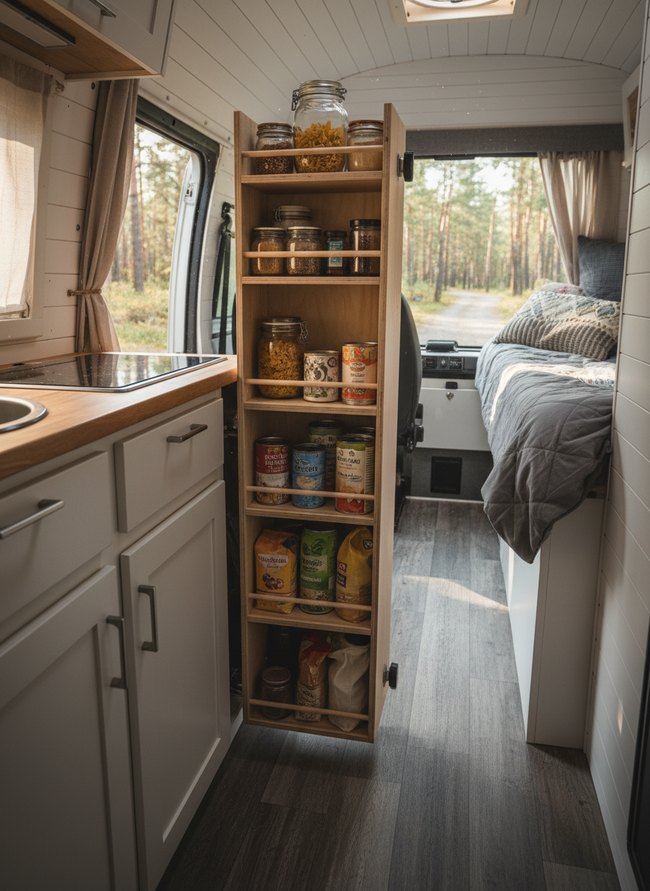 Vertical Pull-Out Pantry