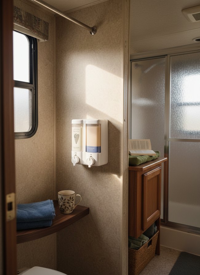 Compact Shower Dispenser