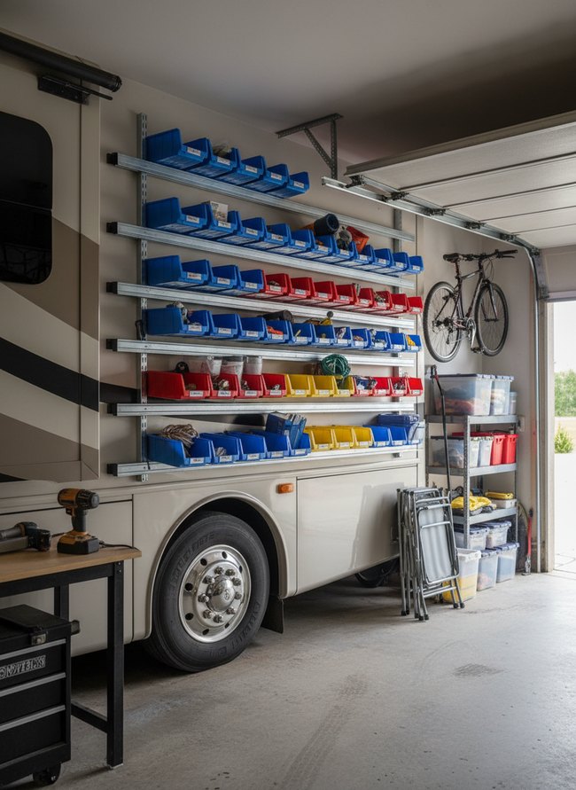 Adjustable Bin Wall Track