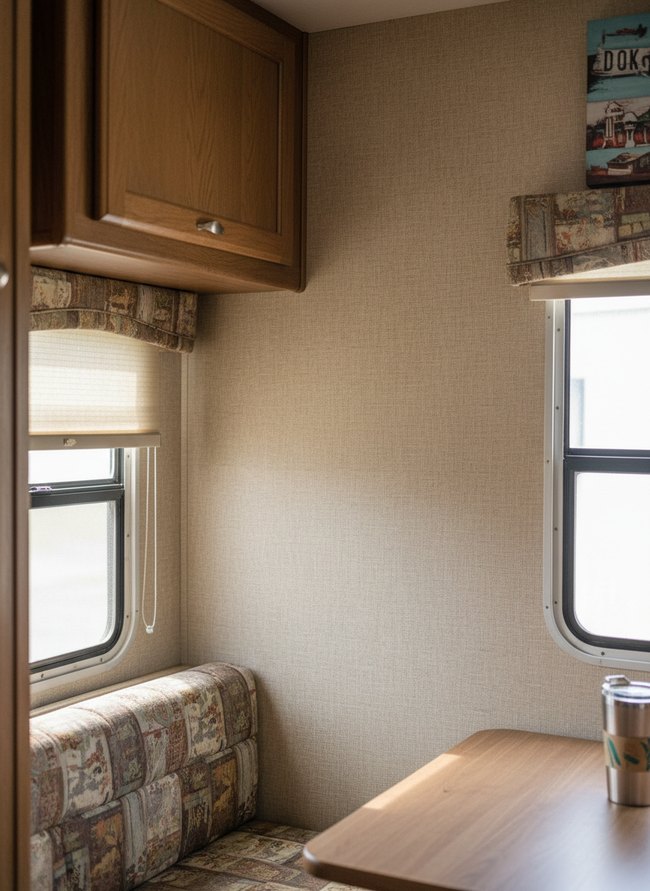 Textured Linen RV Sticker