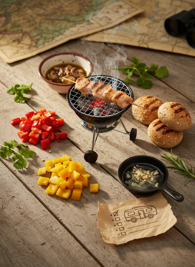 Portable Grill Menu Blueprint