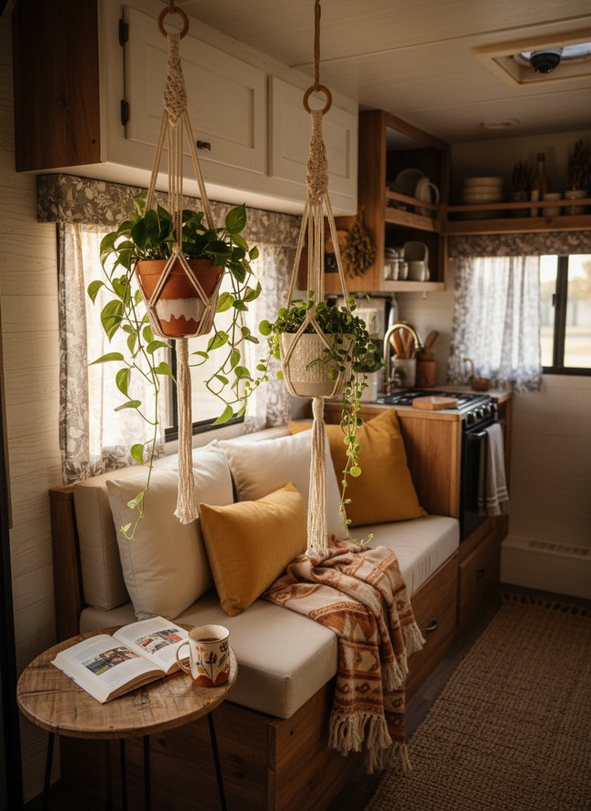 Macrame Plant Hanger Duo