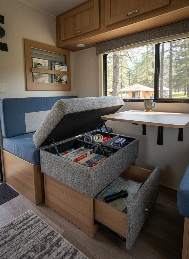 Multi-Functional Ottoman Storage