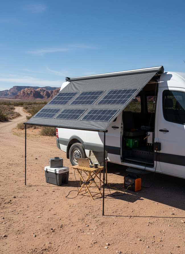 Integrated Awning Solar Solution