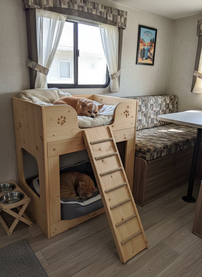 Bunk Bed Pet Cubby