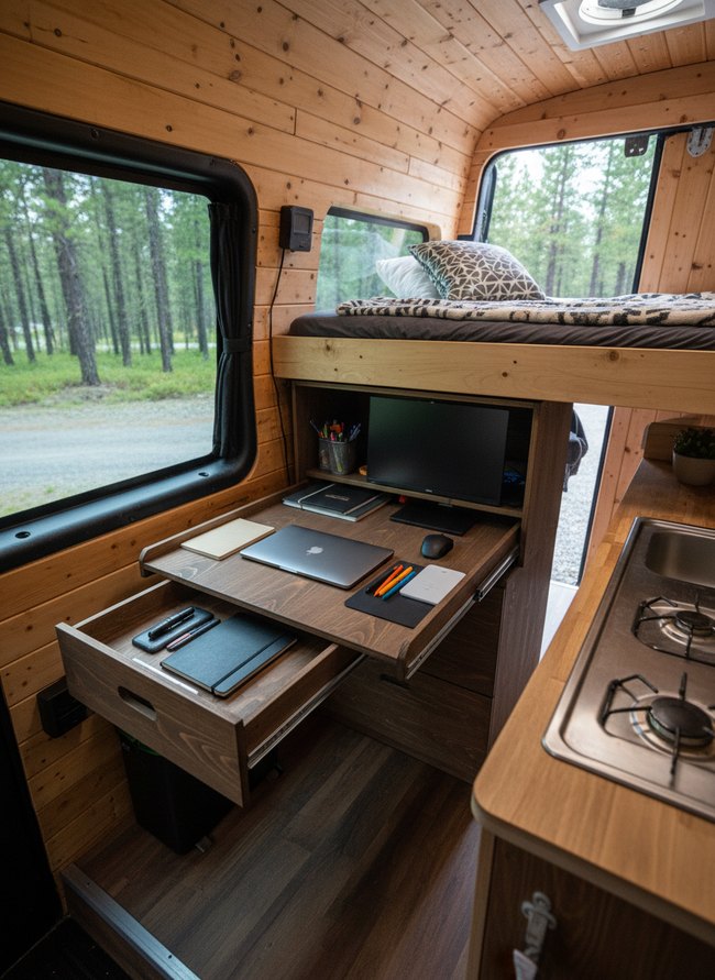 Under-Bed Pullout Office
