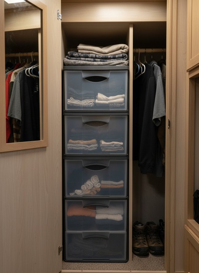 Vertical Stacked Bin System