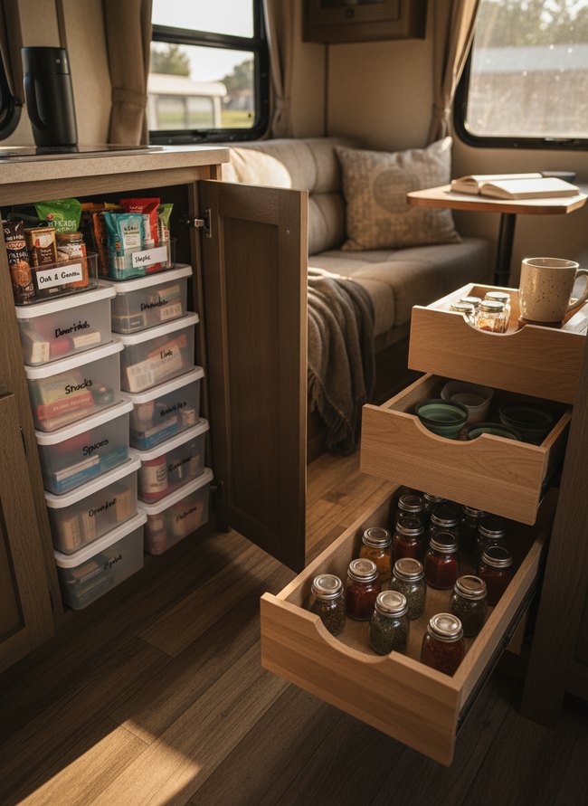 Shallow Spice Drawers