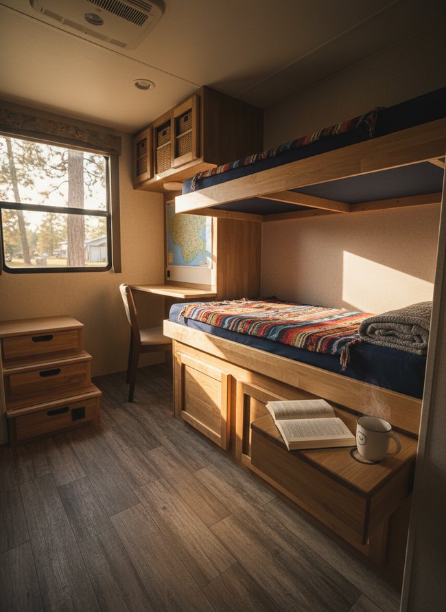 Compact Fold-Away Bunks