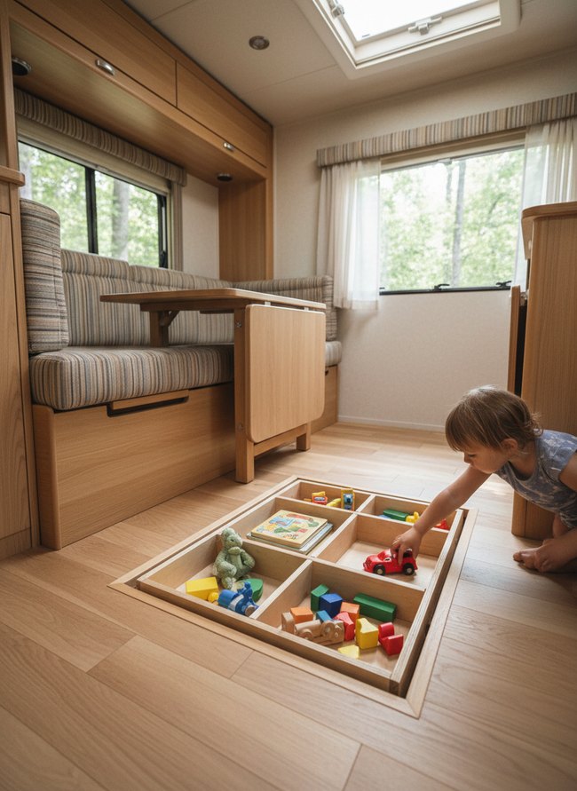 Floor Recess Toy Tray
