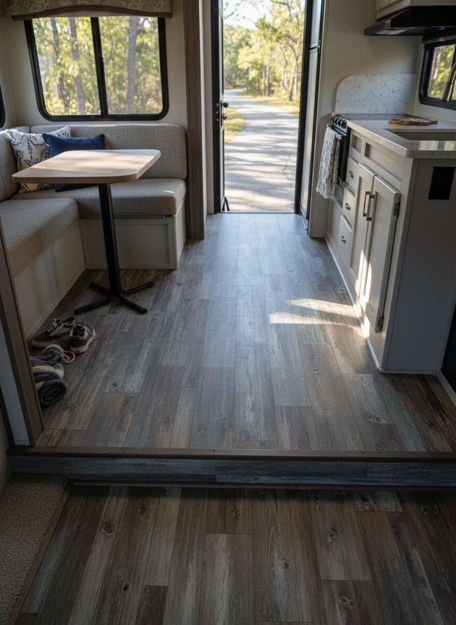 Distressed Wood Look Vinyl