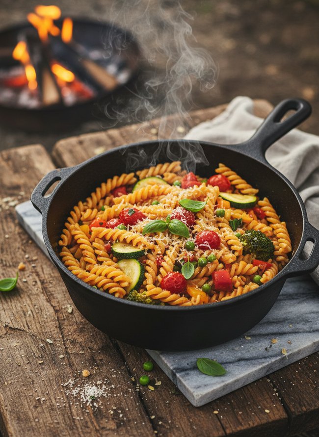 Fireside Pasta Primavera