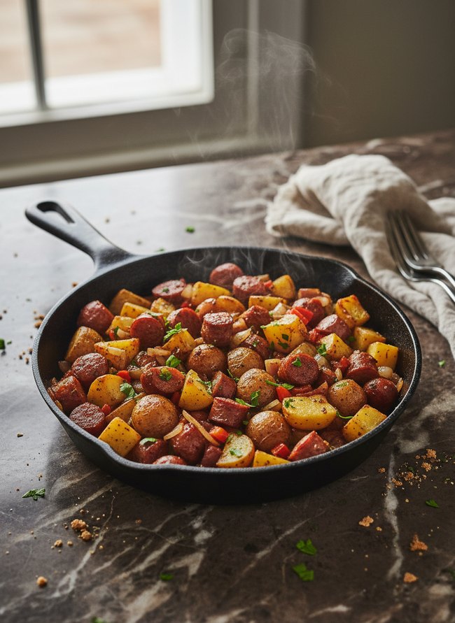 Smoked Sausage Potato Hash