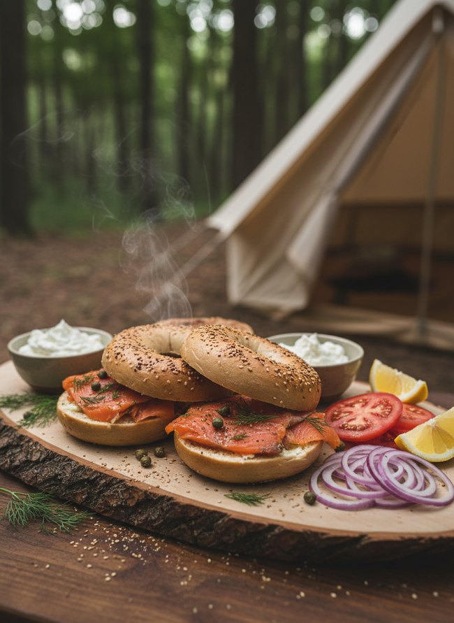 Smoked Salmon Bagel Board