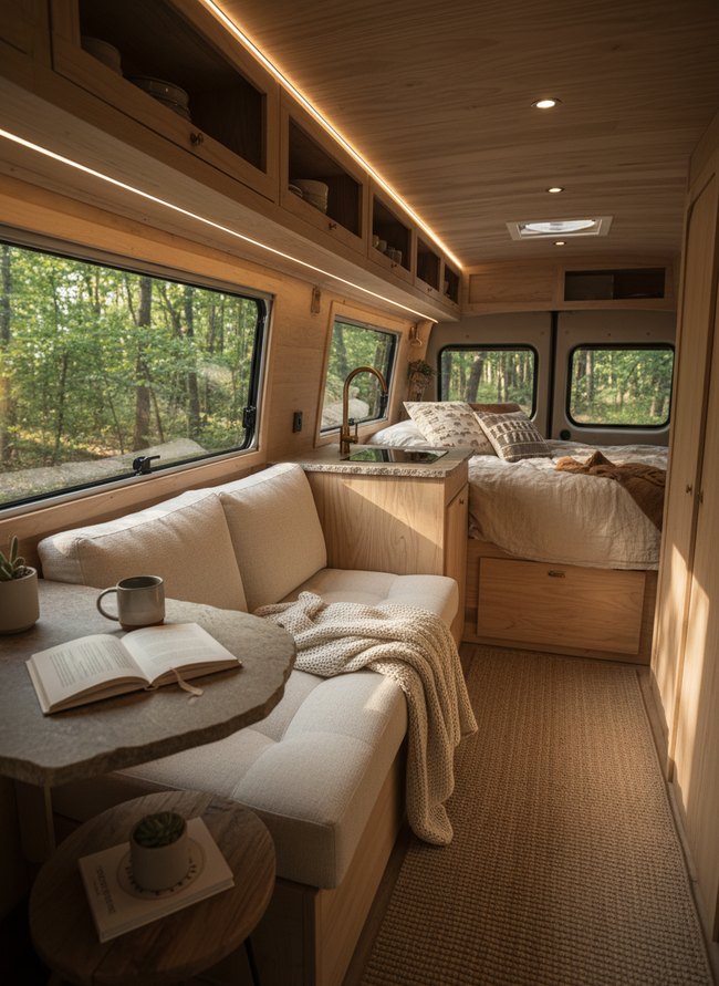 Cozy Hygge Van Interior