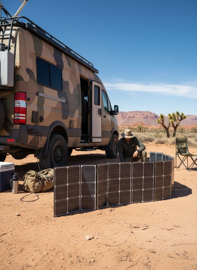Foldable Solar Panel Array