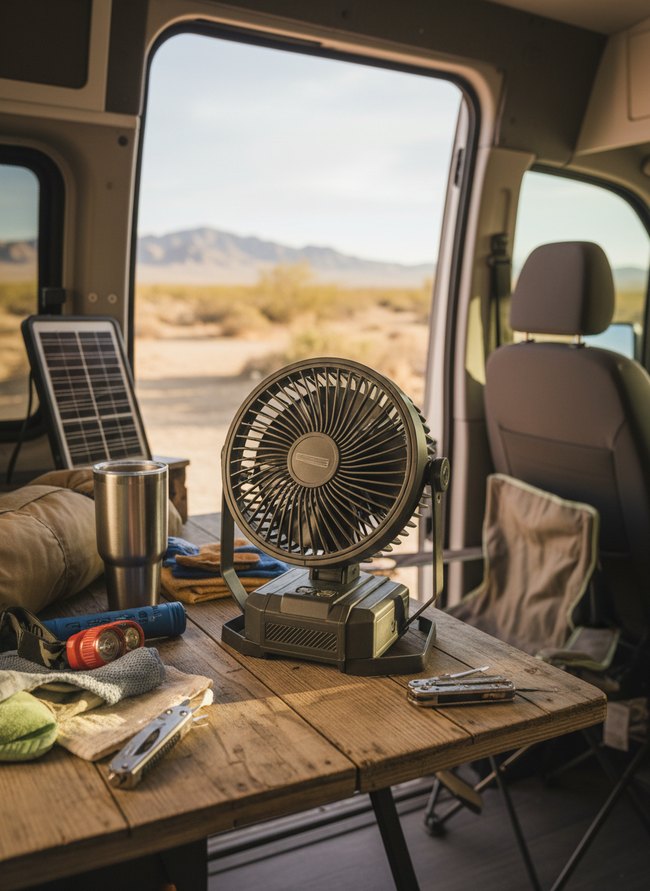 Battery-Powered Portable Fan