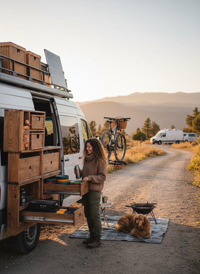 Clever Storage Solution Van