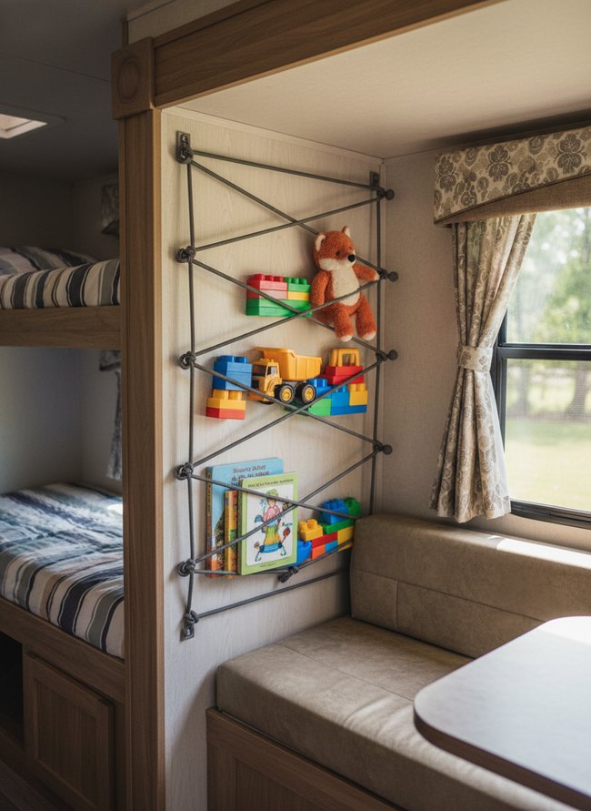 Bungee Cord Wall Storage