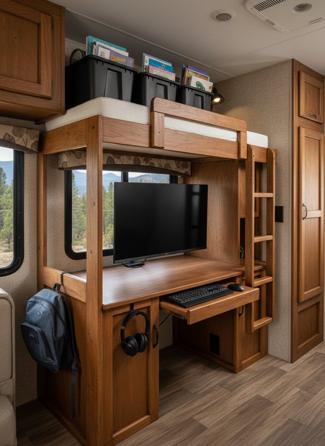 Bunk Bed Media Center