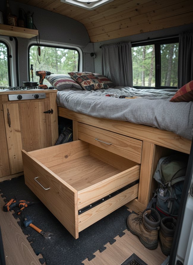Under-Bed Drawer Storage