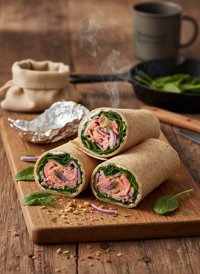 Smoked Salmon Trail Wraps