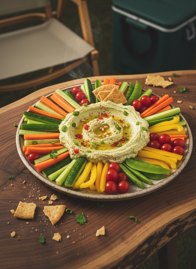 Garden Veggie Hummus Platter
