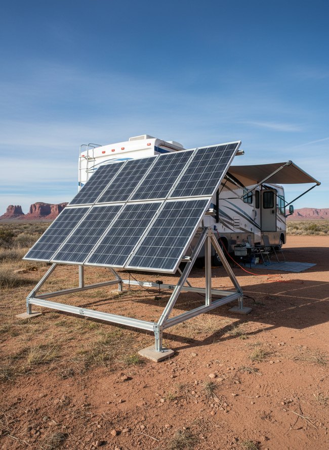Adjustable Ground Stand Array