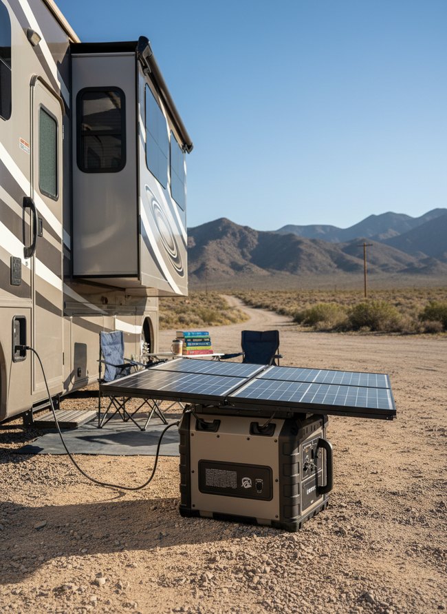 Integrated RV Solar Bank