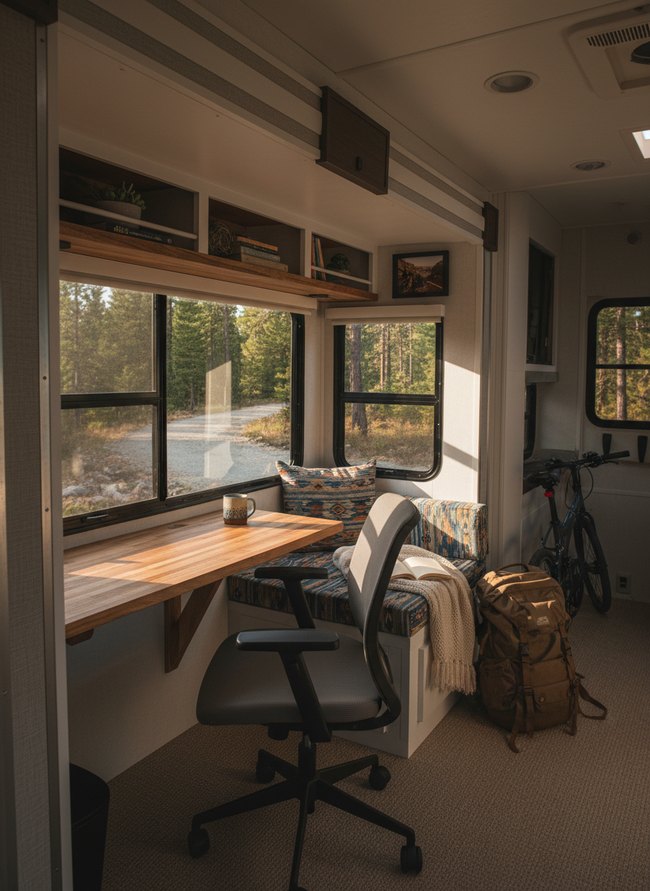 Rear Garage Office Nook