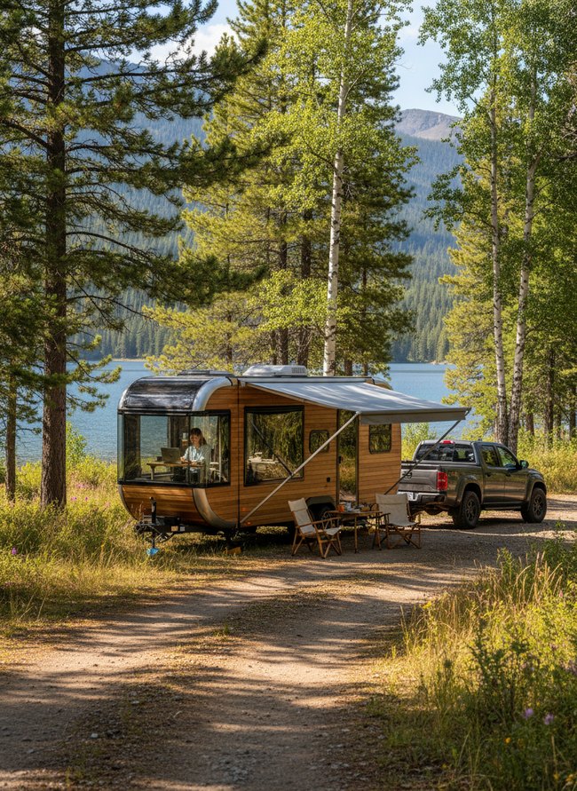 Secluded Glamping Work Pod