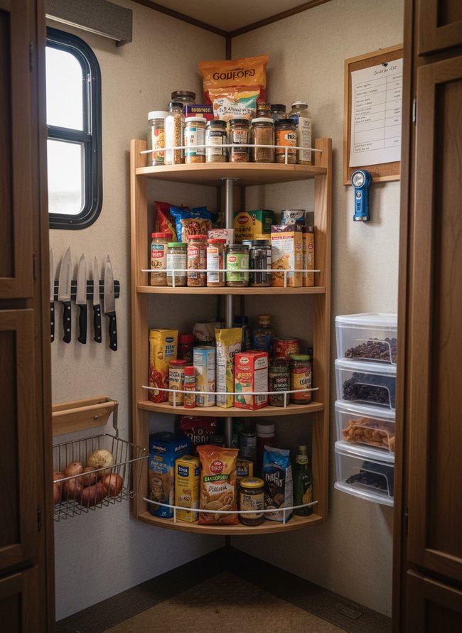 Corner Carousel Shelves