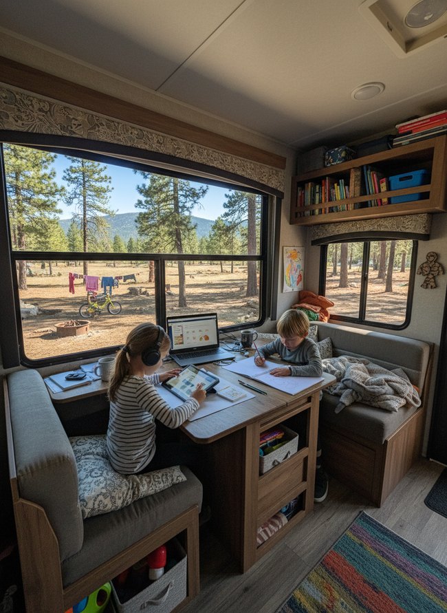 Productive RV Workspace