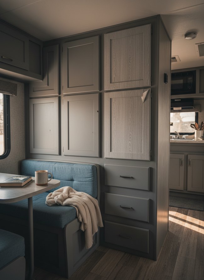 Modern Gray Painted Cabinets