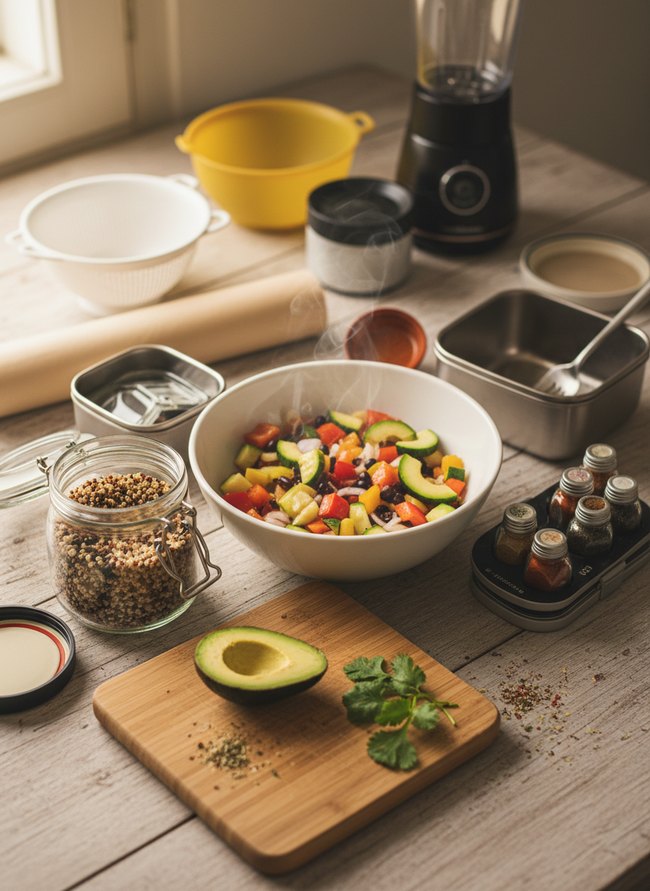 Compact Kitchen Prep Flow