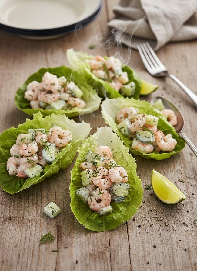 Cool Cucumber Shrimp Cups