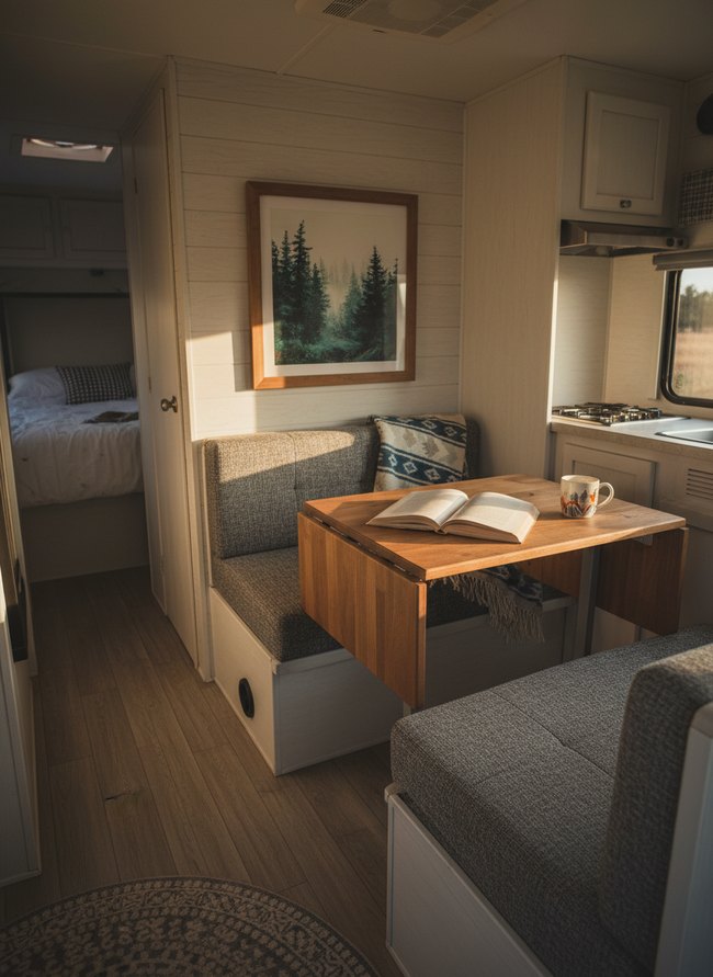 Foldaway Dinette RV Space