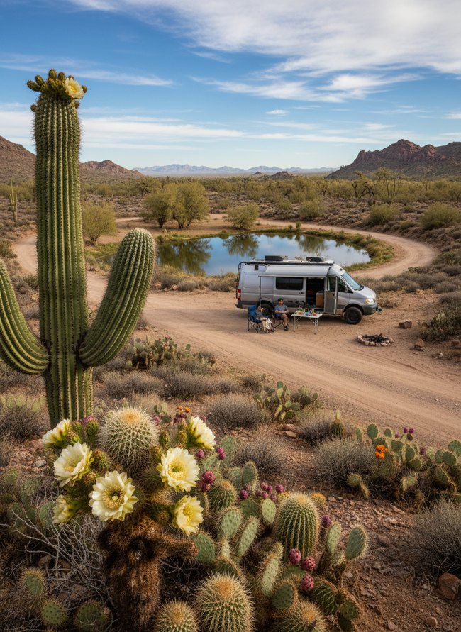 Cactus Bloom Desert Oasis
