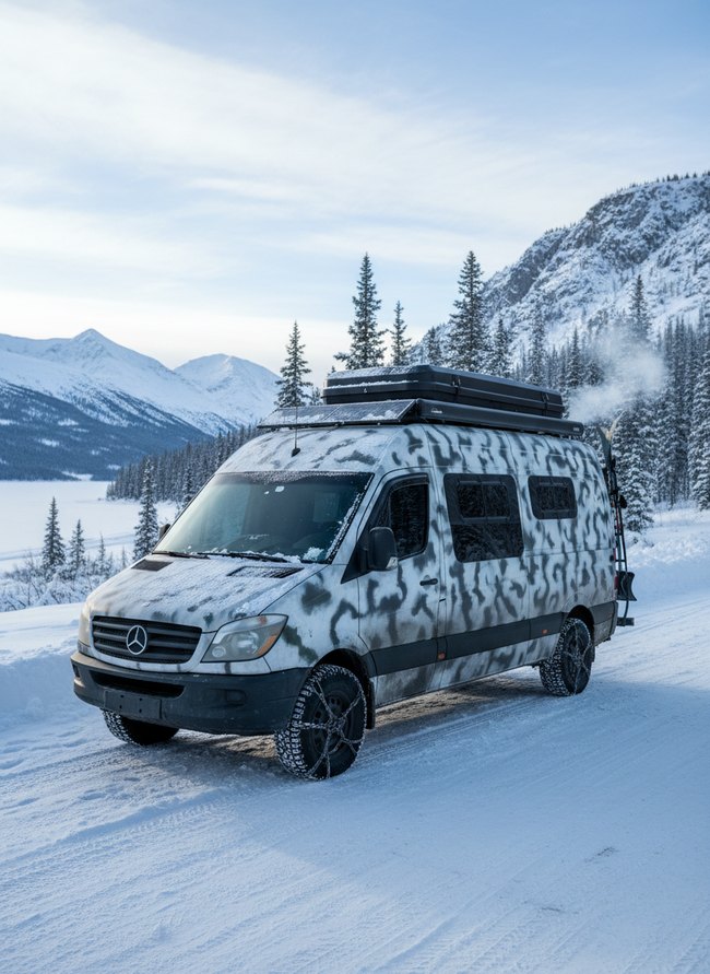 Winterized Stealth Van Home