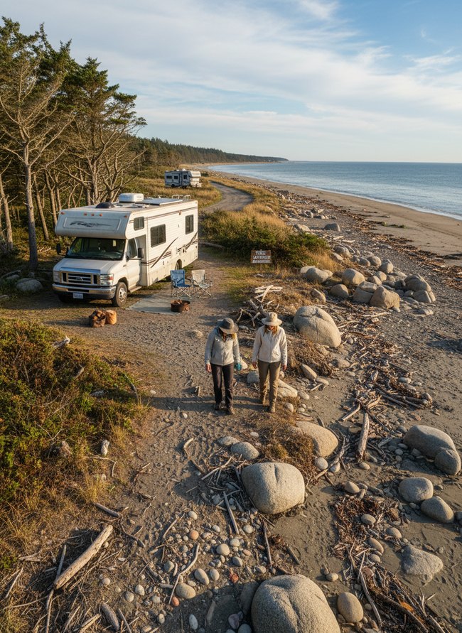 Beachcombing Shoreline Stroll