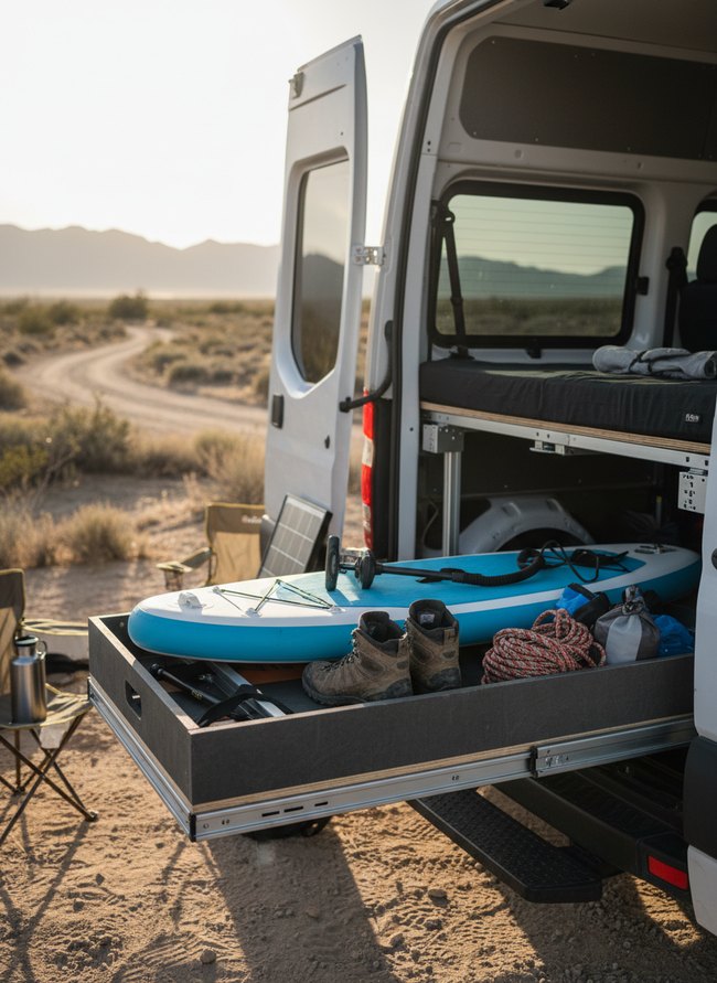 Slide-Out Gear Tray