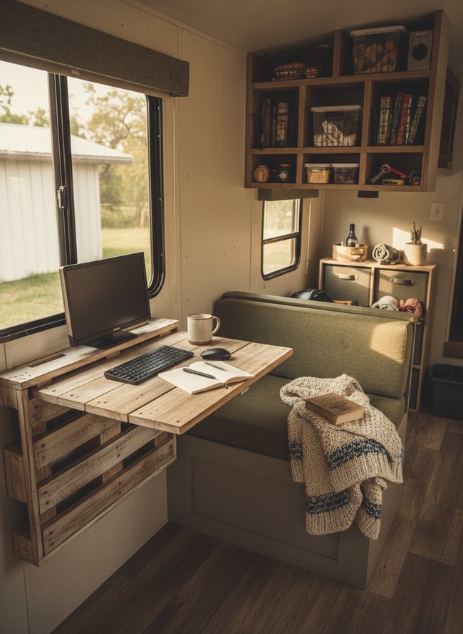 Fold-Down Desk Integration