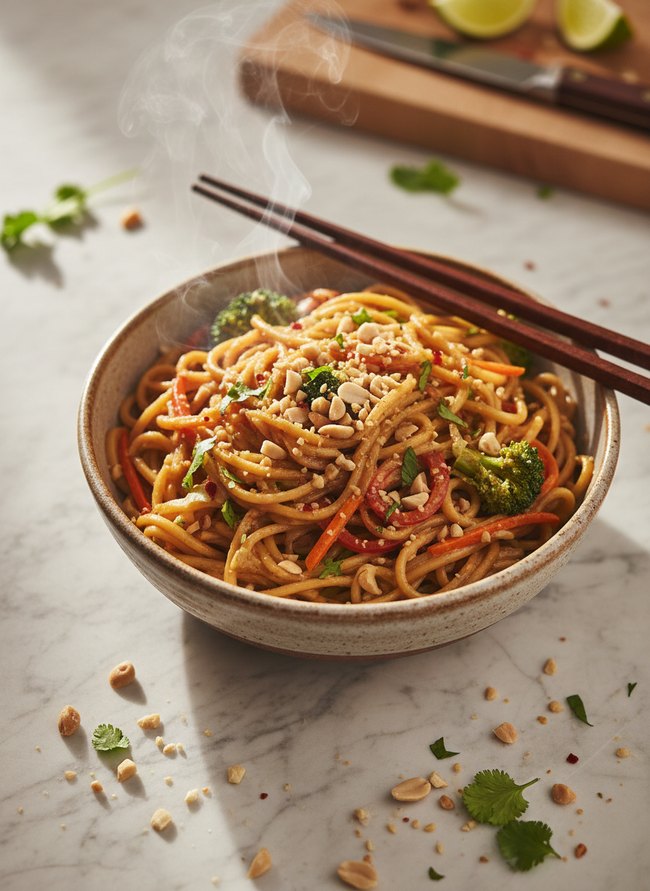 Asian Peanut Noodle Stir