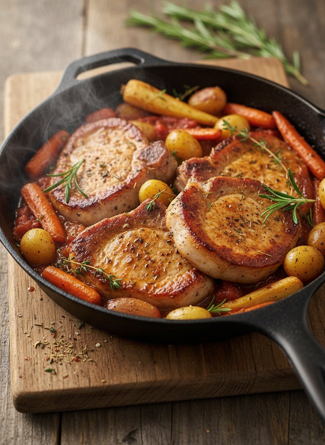 Rustic Pork Chop Bake