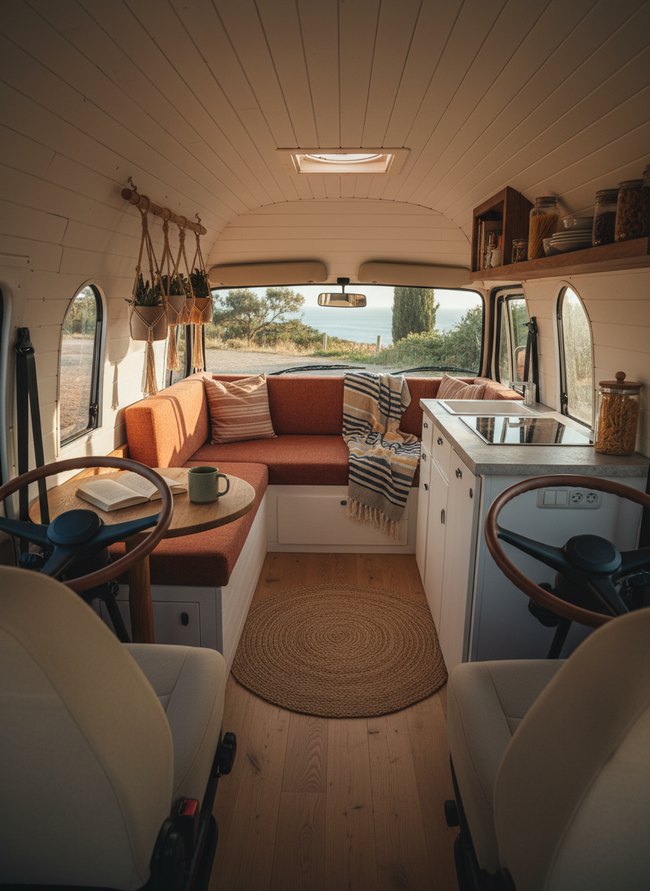 Mediterranean Sunny Van Interior