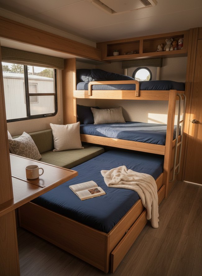 Pull-Out Trundle Bunks