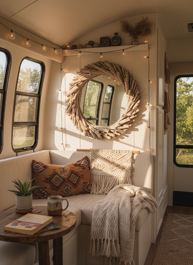 Sun-Bleached Driftwood Mirror