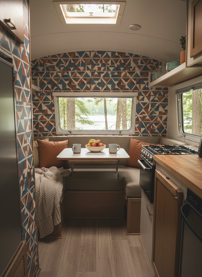Geometric Pattern Accent Walls