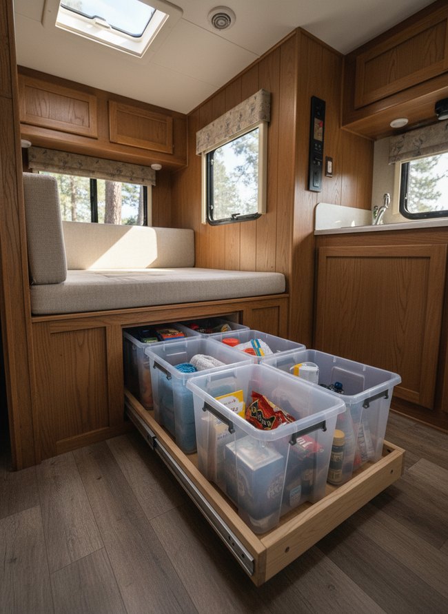 Slide-Out Bin Storage