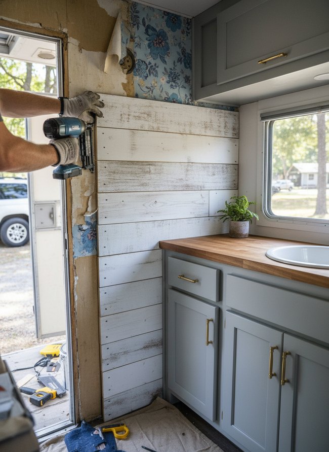 Shiplap Wall Panel Installation